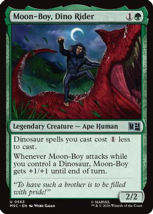Moon-Boy, Dino Rider (563) Foil - Commander: Marvel Super Heroes