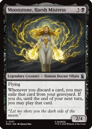 Moonstone, Harsh Mistress (107) Foil - Marvel Super Heroes