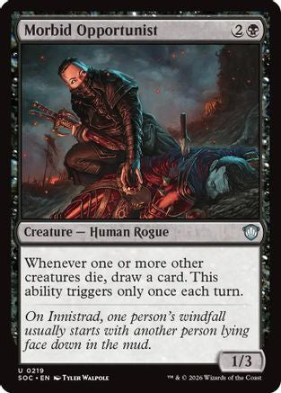 Morbid Opportunist (219) - Commander: Secrets of Strixhaven