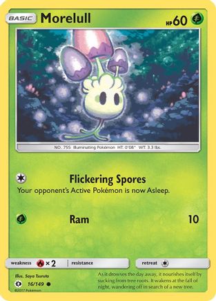 Morelull (16) Reverse Holofoil - Sun & Moon