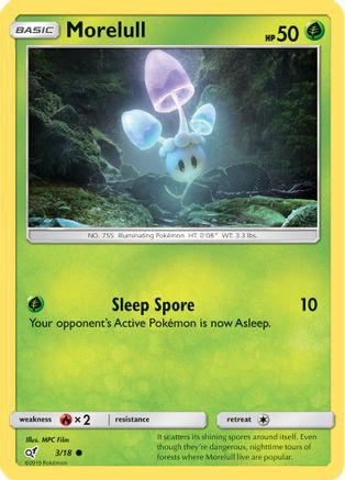 Morelull (Holo Common) (3) Holofoil - Detective Pikachu