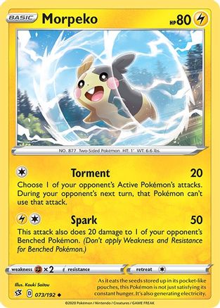 Morpeko (73) Reverse Holofoil - Rebel Clash