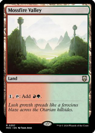 Mossfire Valley (357) Ripple Foil - Commander: Modern Horizons 3