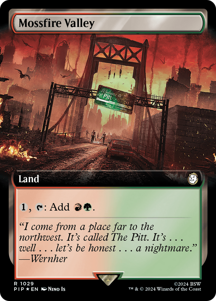Mossfire Valley (Extended Art) (1029) Surge Foil - Fallout