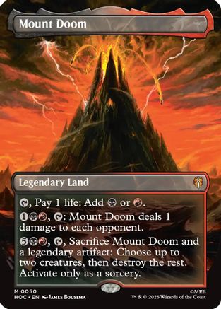 Mount Doom (Borderless) (050) Foil - The Hobbit: Eternal-Legal