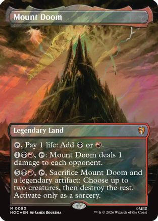 Mount Doom (Borderless) (090) Surge Foil - The Hobbit: Eternal-Legal