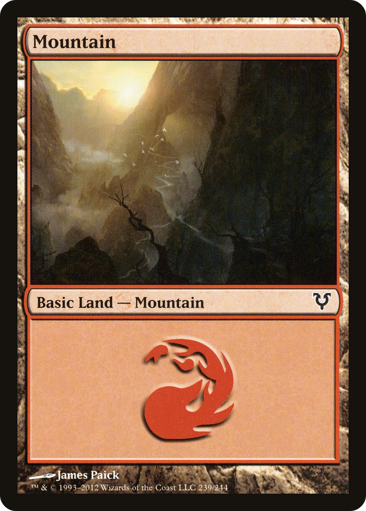 Mountain (239) Foil - Avacyn Restored