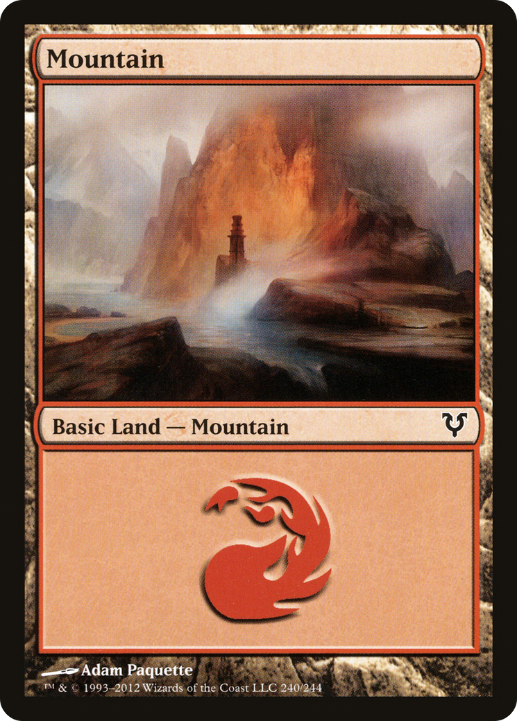Mountain (240) Foil - Avacyn Restored