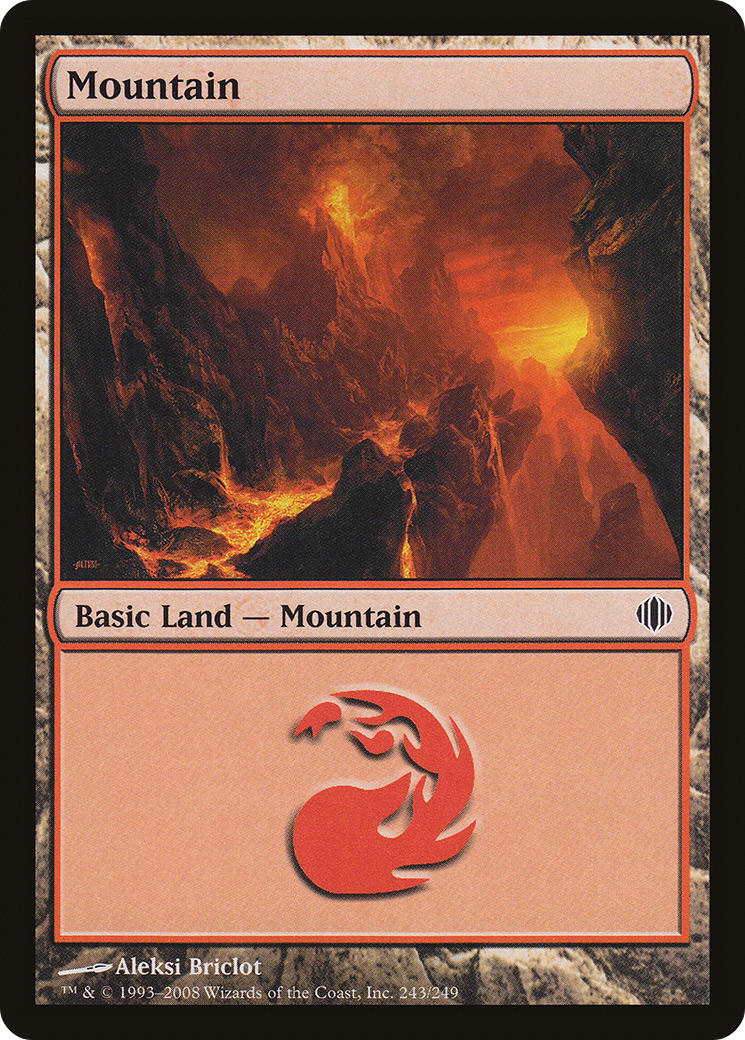 Mountain (243) Foil - Shards of Alara