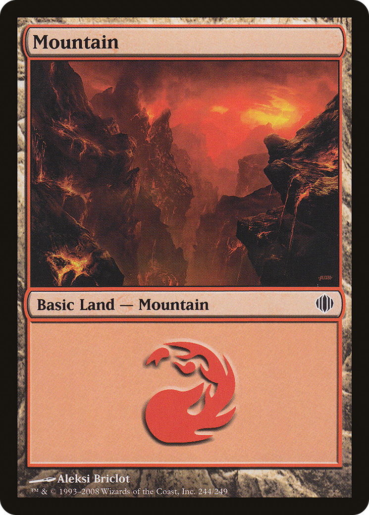 Mountain (244) Foil - Shards of Alara