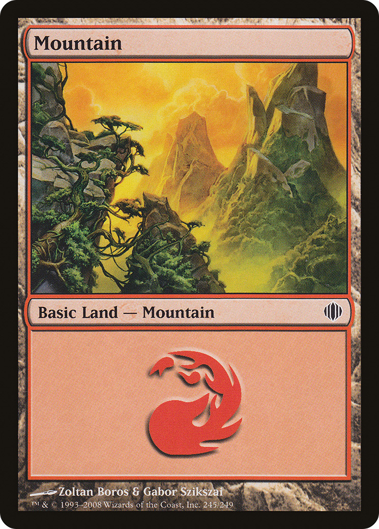 Mountain (245) Foil - Shards of Alara