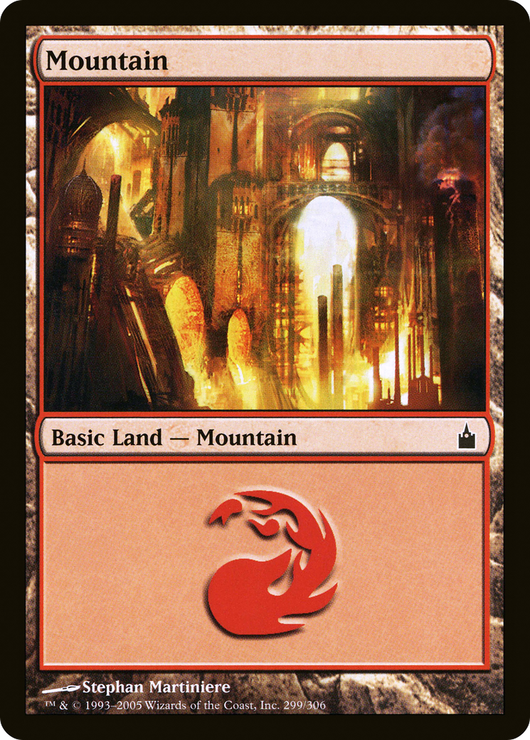 Mountain (299) Foil - Ravnica: City of Guilds
