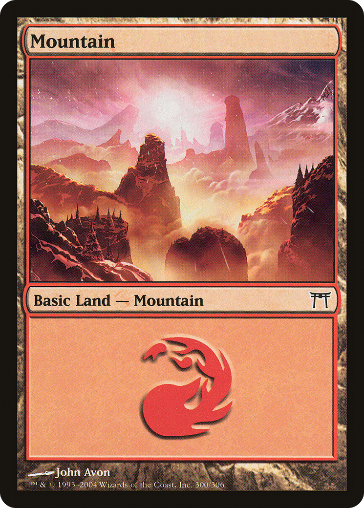 Mountain (300) Foil - Champions of Kamigawa