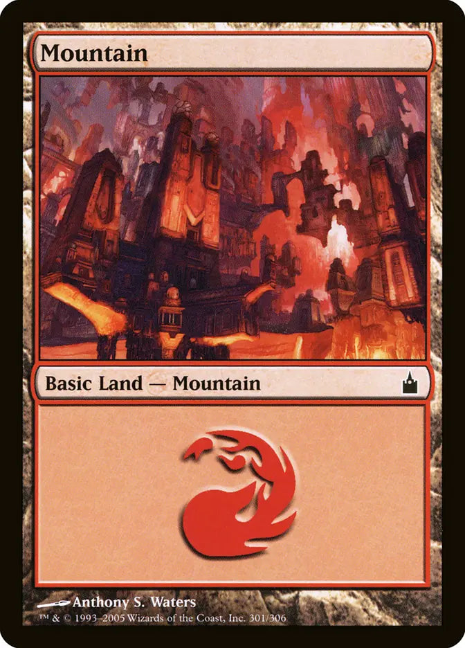 Mountain (301) Foil - Ravnica: City of Guilds