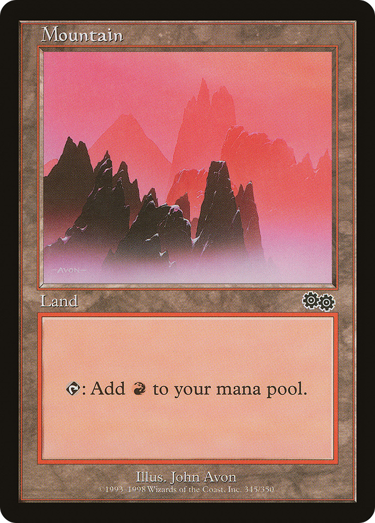 Mountain (345) - Urza's Saga