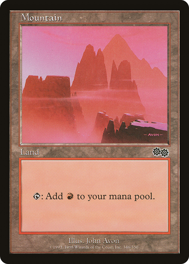Mountain (346) - Urza's Saga