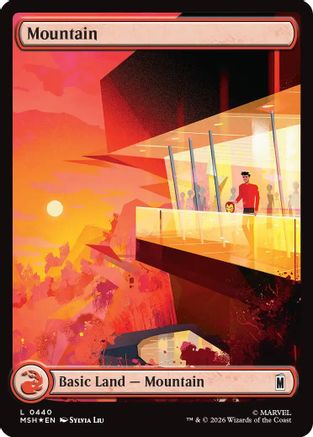 Mountain (440) Surge Foil - Marvel Super Heroes