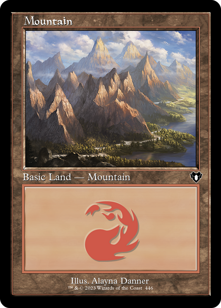 Mountain (446) Foil - Commander Masters