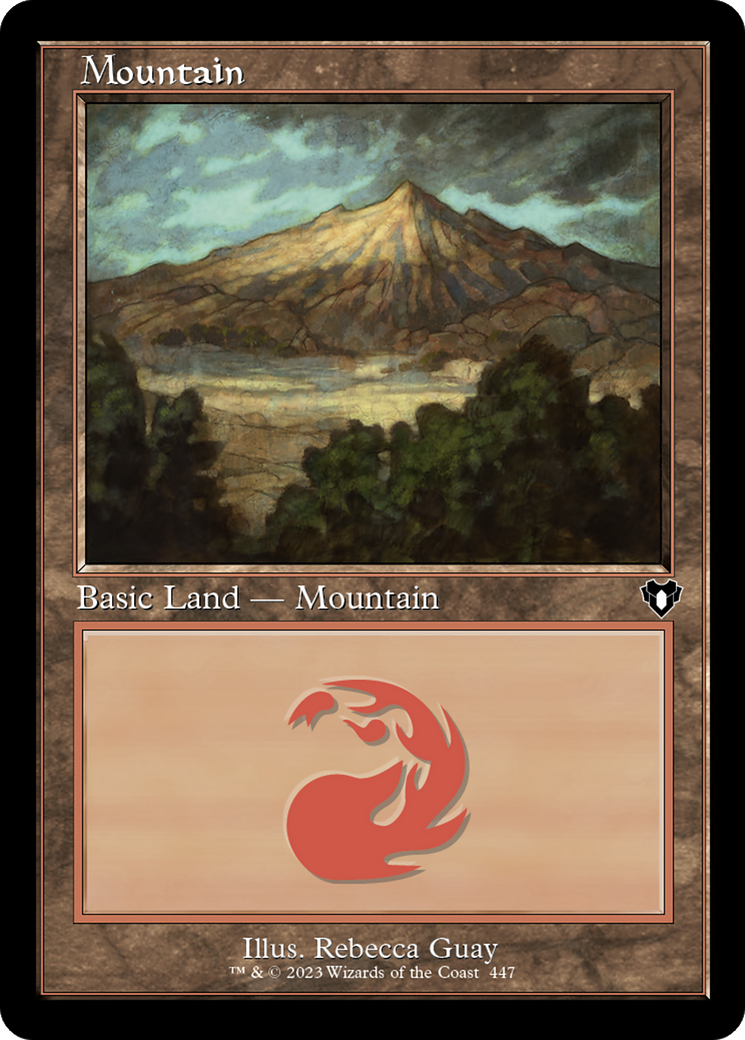 Mountain (447) Foil - Commander Masters