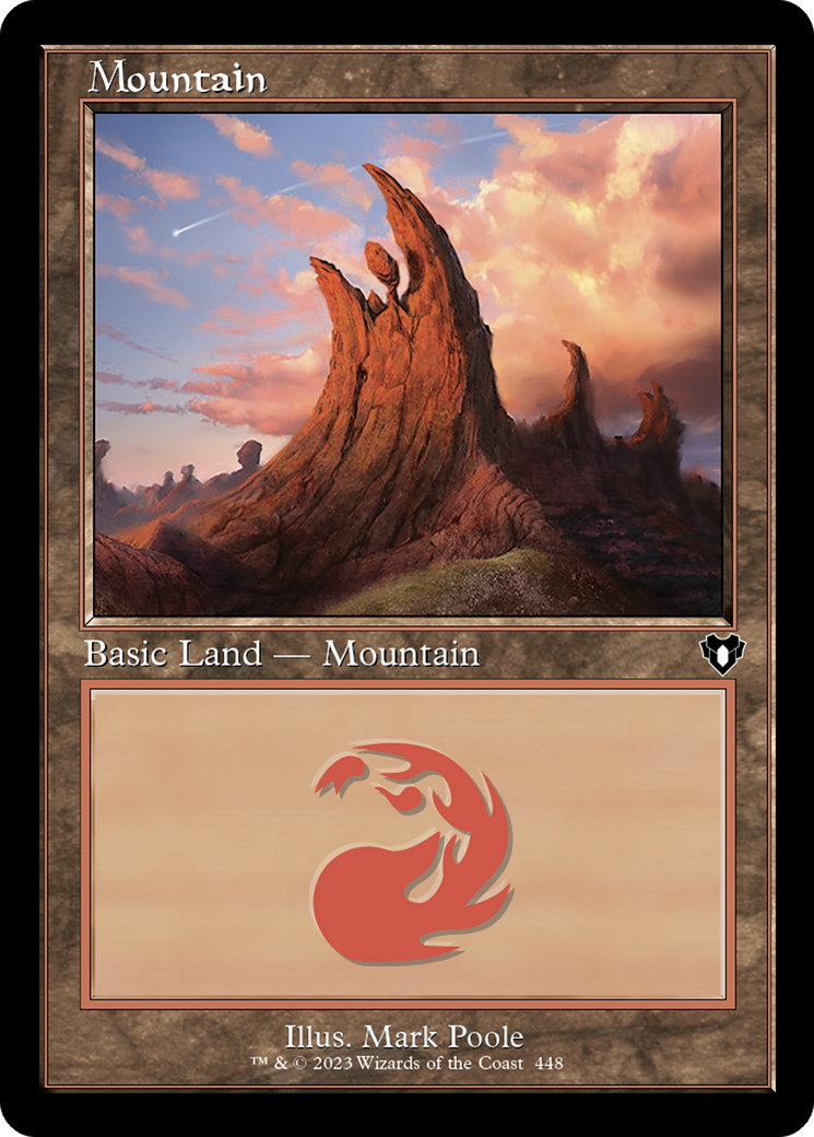 Mountain (448) Foil - Commander Masters