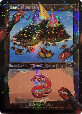 Mountain (Pool Party Foil) (7128) Foil - Secret Lair Drop Series