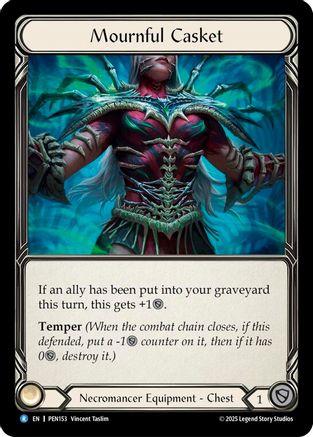 Mournful Casket (PEN153) Cold Foil - Compendium of Rathe