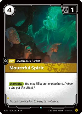 Mournful Spirit (126) Foil - Radiance