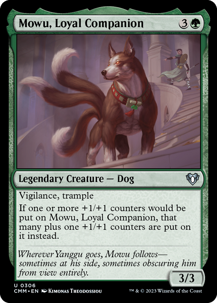 Mowu, Loyal Companion (306) Foil - Commander Masters