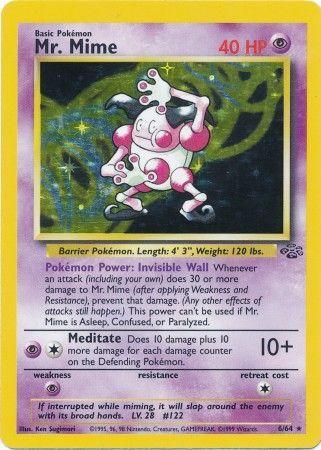 Mr. Mime (6) (Unlimited) Holofoil - Jungle