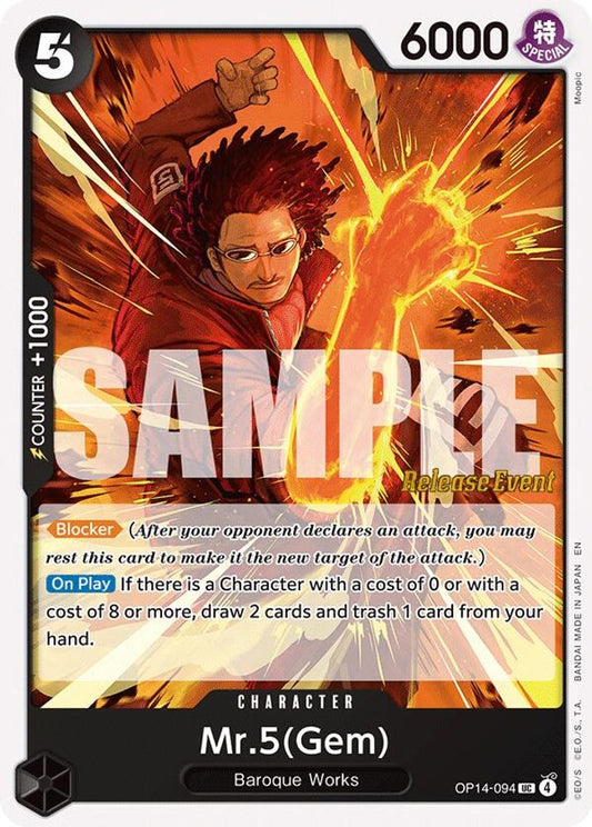 Mr.5(Gem) (OP14-094) Release Event Cards