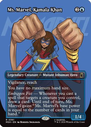 Ms. Marvel, Kamala Khan (Borderless Logo) (361) - Marvel Super Heroes