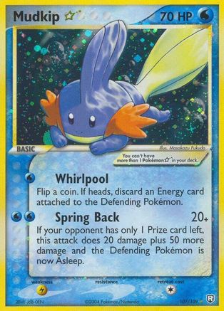 Mudkip Star (107) Holofoil - Team Rocket Returns