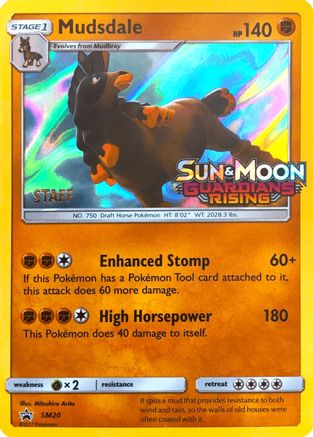 Mudsdale (Prerelease) [Staff] (SM20) Holofoil - Black Star Promos
