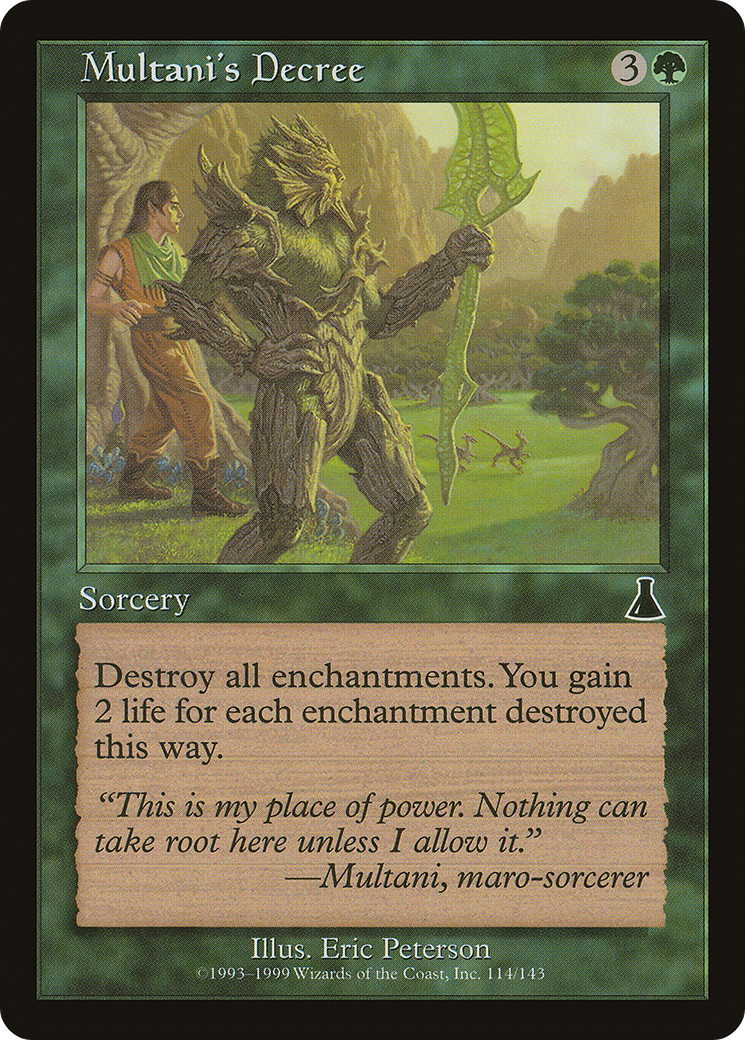 Multani's Decree (114) Foil - Urza's Destiny