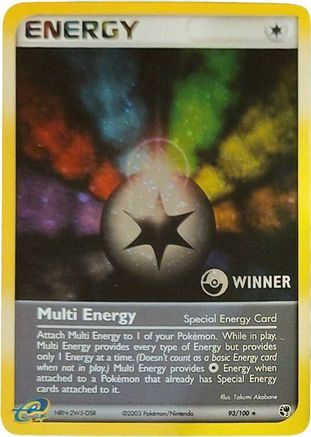 Multi Energy (Special) [Winner] (93) Holofoil - League & Championship Cards