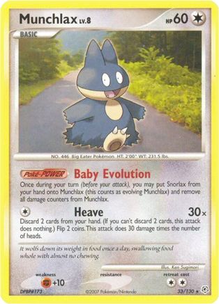 Munchlax (33) Reverse Holofoil - Diamond & Pearl