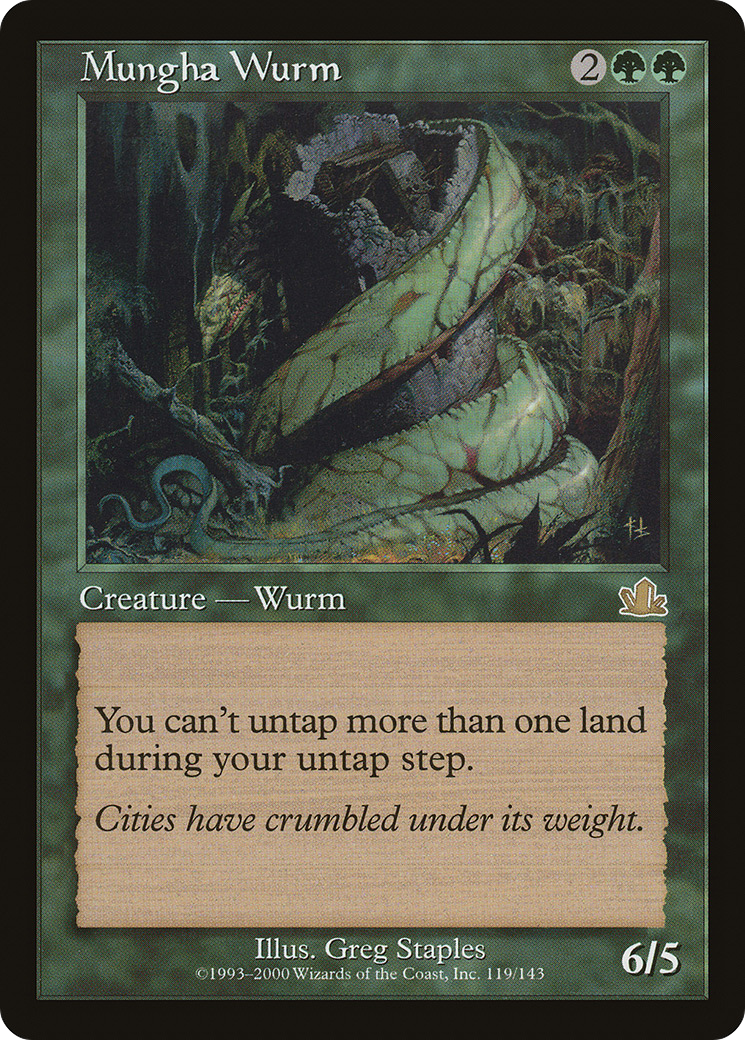 Mungha Wurm (119) Foil - Prophecy