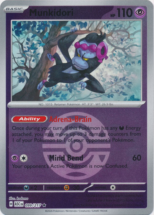 Munkidori (Dusk Ball) (99) Reverse Holofoil - Ascended Heroes