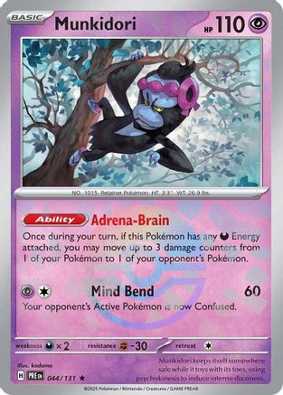 Munkidori (Poke Ball Pattern) (44) Reverse Holofoil - Prismatic Evolutions