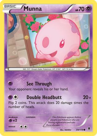 Munna (39) Reverse Holofoil - Phantom Forces