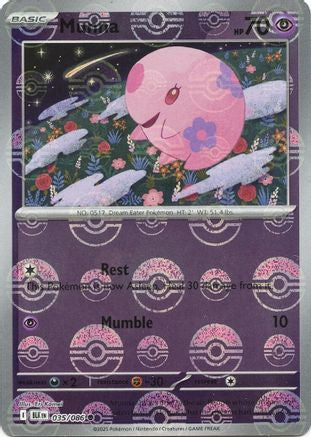 Munna (Poke Ball Pattern) (35) Reverse Holofoil - Black Bolt