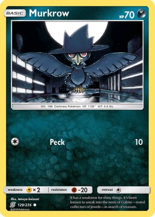 Murkrow (129) Reverse Holofoil - Unified Minds