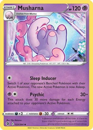 Musharna (122) Reverse Holofoil - Fusion Strike
