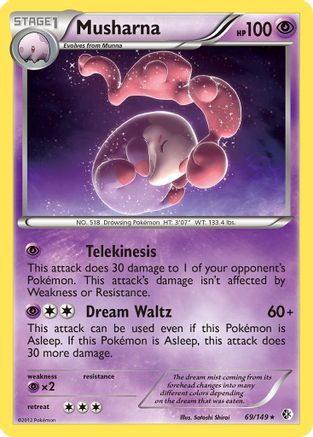 Musharna (69) Reverse Holofoil - Boundaries Crossed