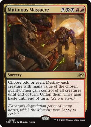 Mutinous Massacre (Promo Pack) (222) - Edge of Eternities