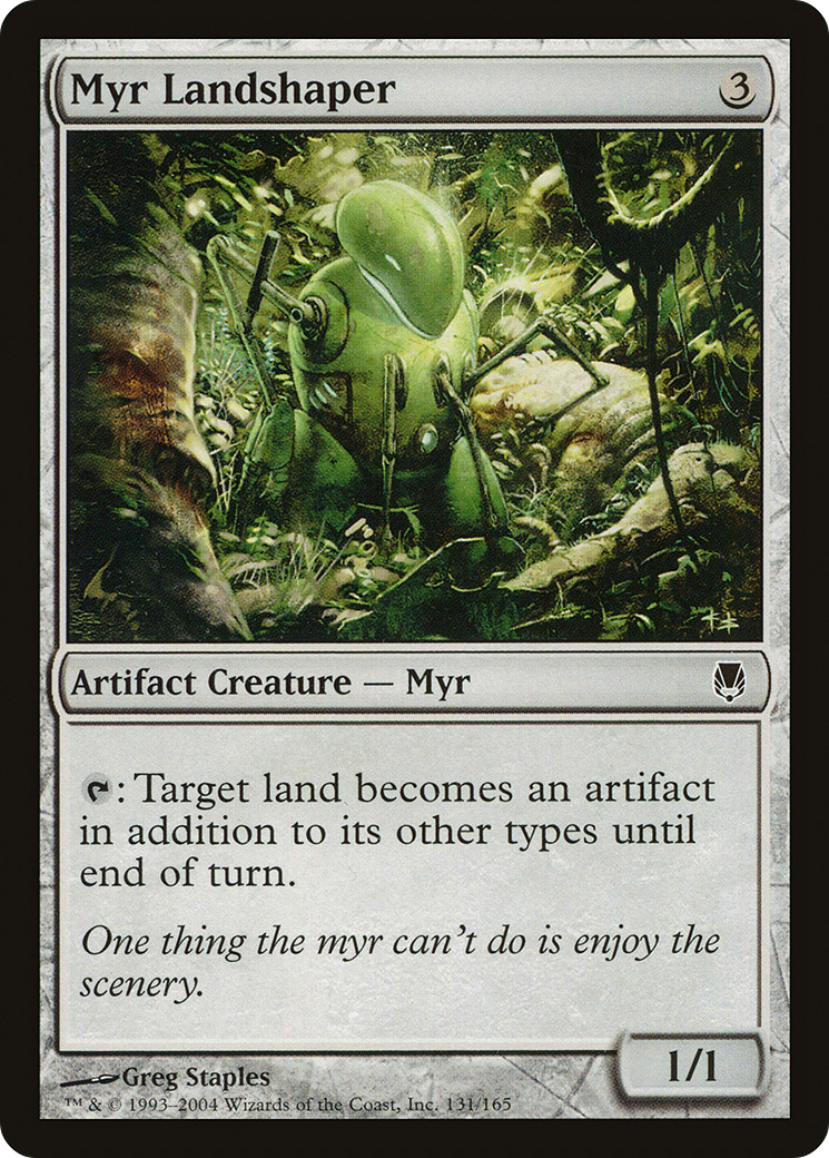 Myr Landshaper (131) Foil - Darksteel