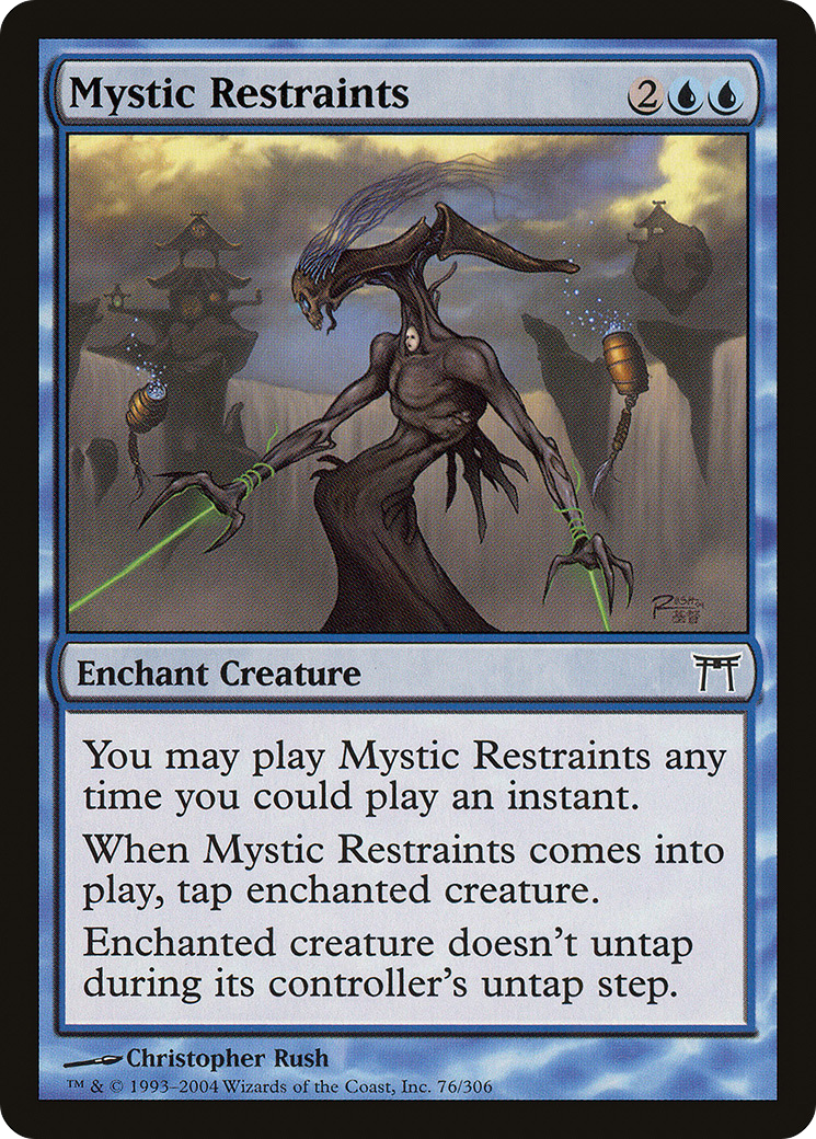 Mystic Restraints (076) Foil - Champions of Kamigawa