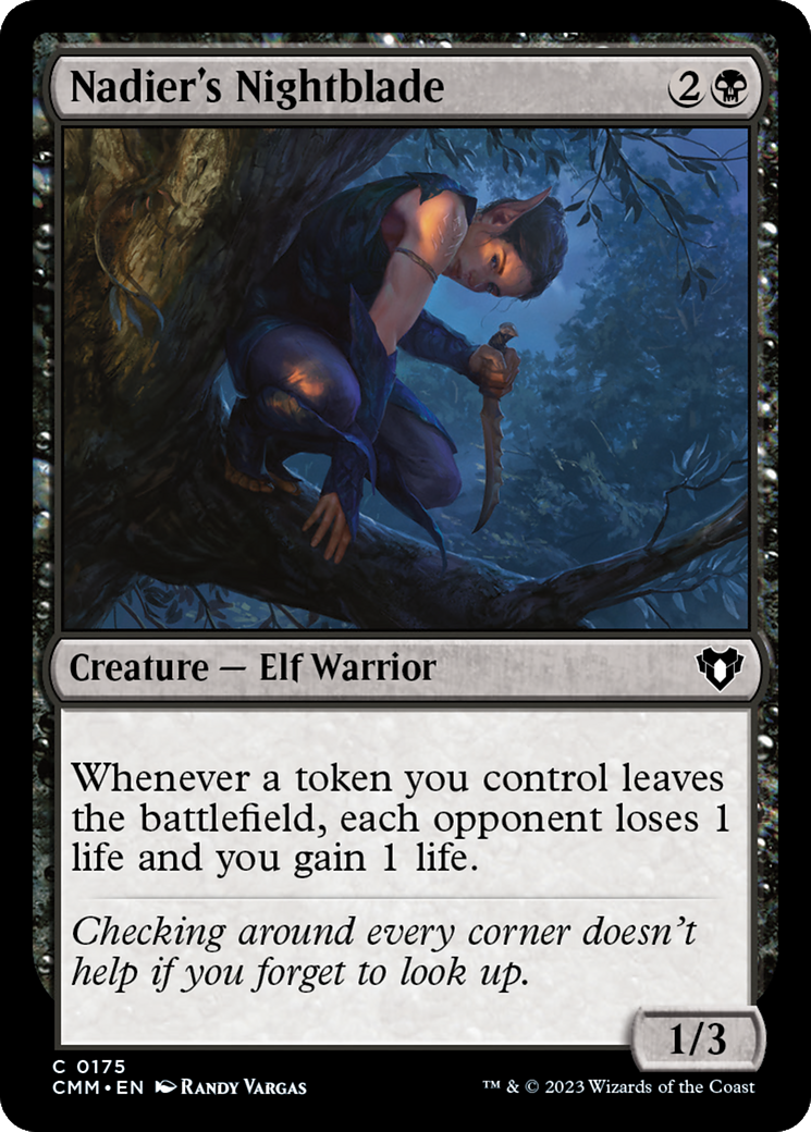 Nadier's Nightblade (175) Foil - Commander Masters