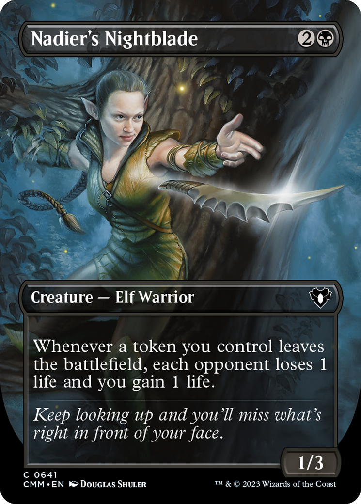Nadier's Nightblade (Borderless) (641) - Commander Masters