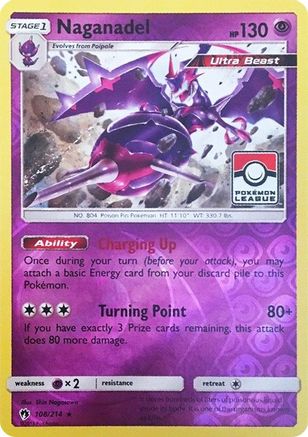 Naganadel (Pokemon League) (108) Reverse Holofoil - League & Championship Cards
